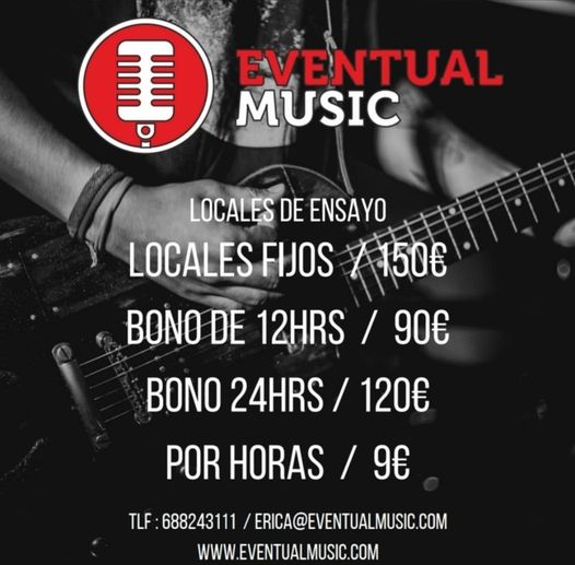 EVENTUALMUSIC - SALA DE CONCIERTOS (1200 personas aforo) Y 9 LOCALES DE ENSAYO PROFESIONALES